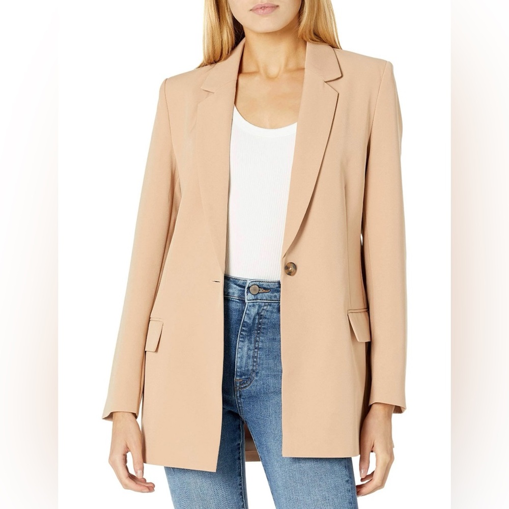 The Drop Blake Long Blazer Praline